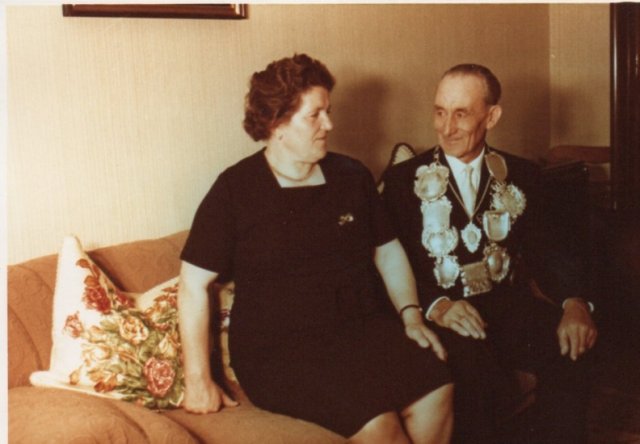 1966 Schützenkönig Franz Wirtz mit Ehefrau Maria